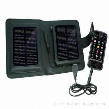 Portable Solar Charger, Apply to Charging Outdoor, 5 to 6V/500mA